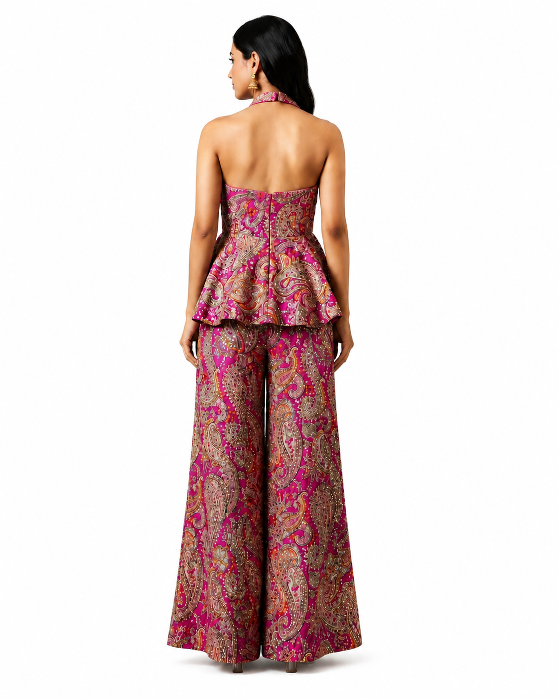 Paisley Luxe Embellished With Wide Leg Pants